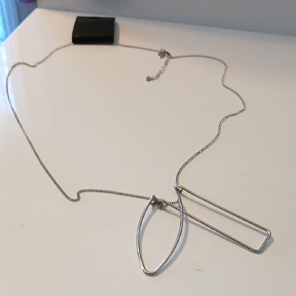 Expressions SIilver Necklace with Intricate Pendant Design NWT